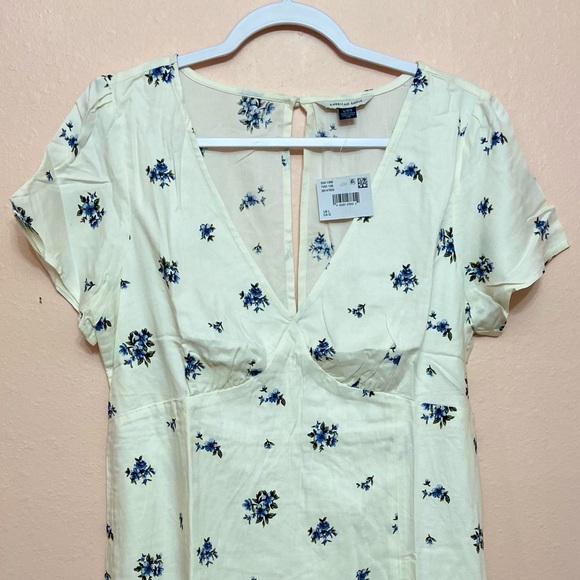 American Eagle Floral Short-Sleeve Mini Dress - Picture 4 of 8